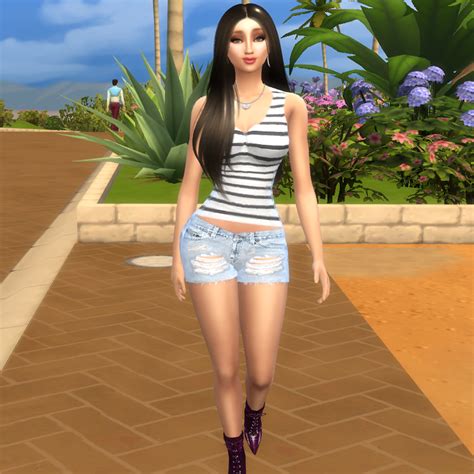 Sims 4 Caliente Lola Saldana By Populationsims