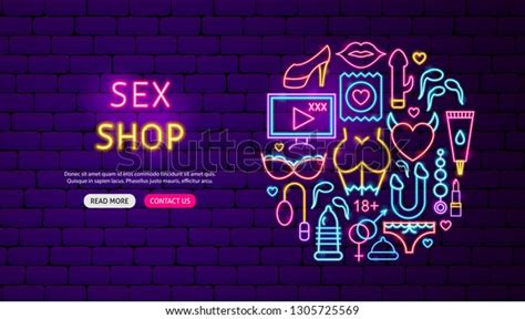 sex shop neon banner design vector stock vector royalty free 1305725569 free download nude