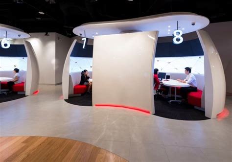 Arrange an appointment online today! DBS Bank's new headquarters branch in the Marina Bay ...