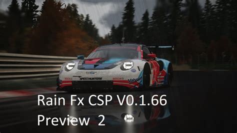 Assetto Corsa Rain Fx CSP V Preview YouTube