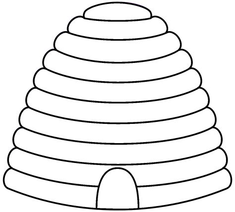 Free Beehive Outline Svg SVG PNG EPS DXF File - Free SVG Cut Files