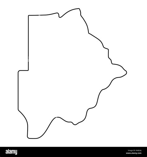 Map Botswana Outline Silhouette Botswana Map Stock Illustration Sexiz Pix