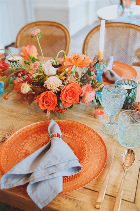 Modern Blue And Orange Wedding Ideas Aisle Society