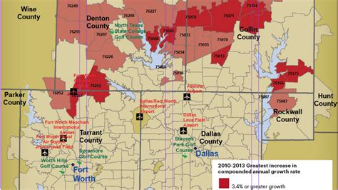 Top 25 Fastest Growing Zip Codes In North Texas Dallas Business Journal