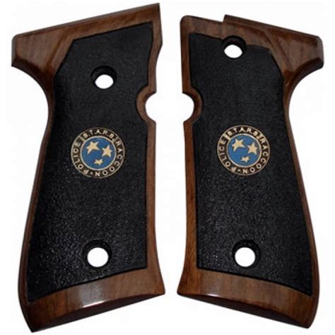Beretta M9a1 Grips Made From Walnut Wood And Stars Logo From Etsy