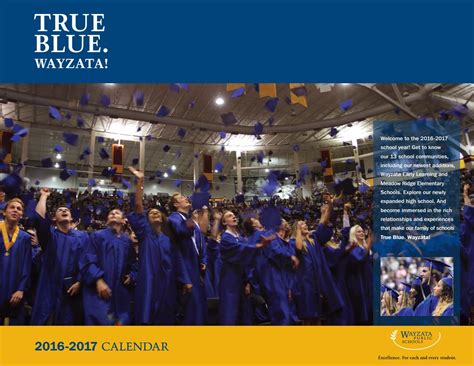 2016 2017 Wayzata Public Schools Calendar By Wayzata Public Schools Issuu
