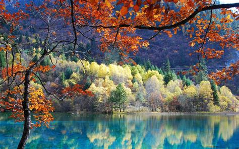 Chinese Autumn Landscape 3d Wallpaper Scenic China Nature