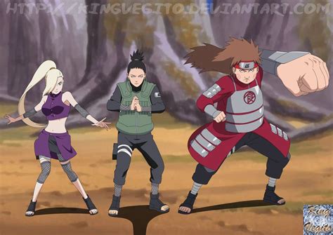 Ino Shika Cho By Kingvegito On Deviantart Anime Naruto Naruto