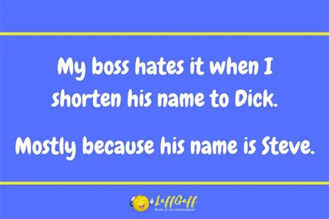 Funny Boss Joke LaffGaff Home Of Fun And Laughter