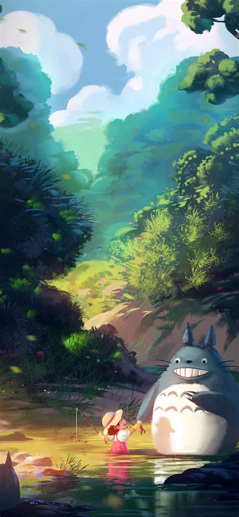 Av34 Totoro Anime Liang Xing Illustration Art Blue Via