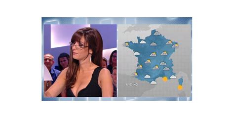 doria tillier émue pendant sa dernière météo le 10 juillet 2014 dans le grand journal de canal