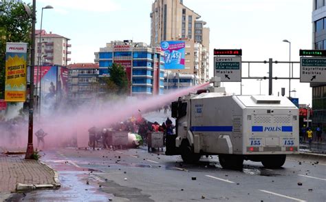 Police Block The Iconic Taksim Square In Istanbul