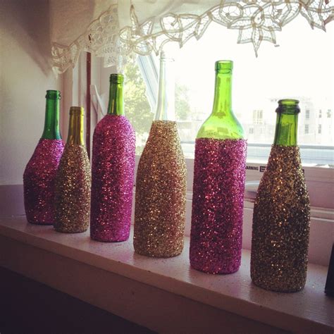 Glitter Glass Wine Bottles Decorative Wine Bottles Wine