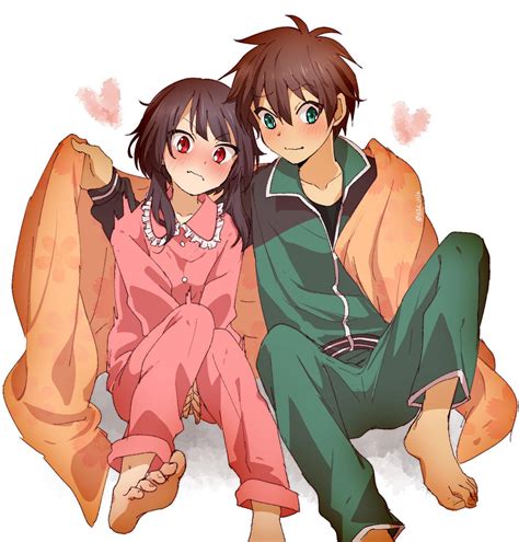 Megumin And Kazuma Staying Warm Rmegumin