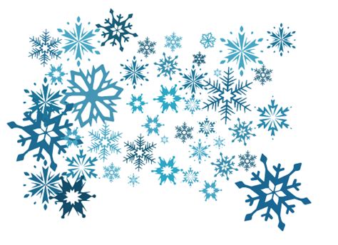 Blue Snowflakes Png Image With Transparent Background Png Arts