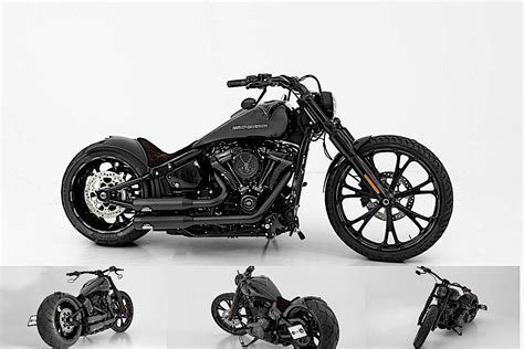 Custom Harley Davidson Breakout Proudly Shows 3d Artwork On Fuel Tank