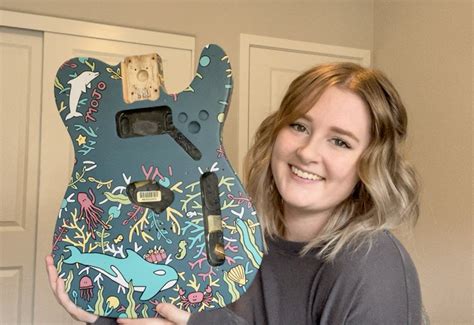 How To Paint An Electric Guitar In 10 Easy Steps — Becca Dwyer Design