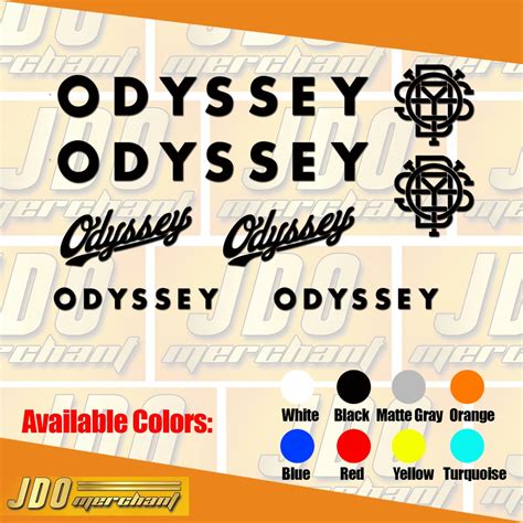 Odyssey Bmx Bike Pack Vinyl Stickers Decals Shopee Philippines