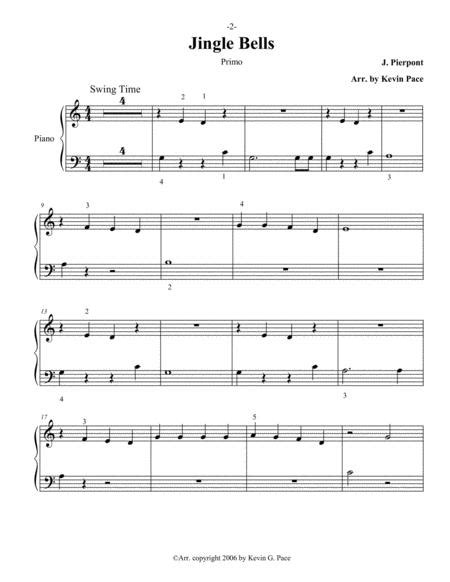Print off this jingle bells very easy piano sheet music at the bottom of the page for free! Jingle Bells Easy Piano Duet Sheet Music PDF Download - coolsheetmusic.com