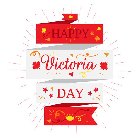 Happy Victoria Day Sticker 2001608 Vector Art At Vecteezy