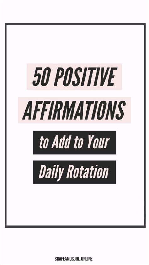 50 Positive Affirmations 2021 Positive Quotes Positive Affirmations