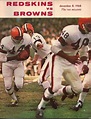 Vintage NFL Program Washington Redskins - Cleveland Browns December 8 ...