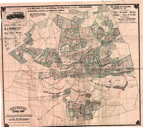 Early Johannesburg Johannesburg 1912 Suburb By Suburb Research