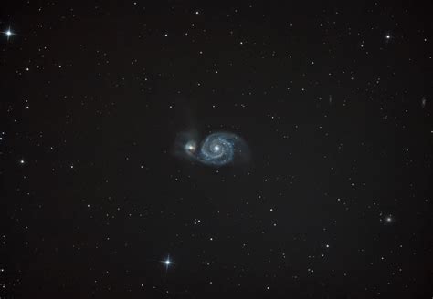 M51 Whirlpool Galaxy Astrobackyard Astrophotography