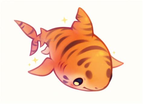 Smiles And Tears A Tiger Shark 🐯🦈 Cute Animal Drawings Cute Animal