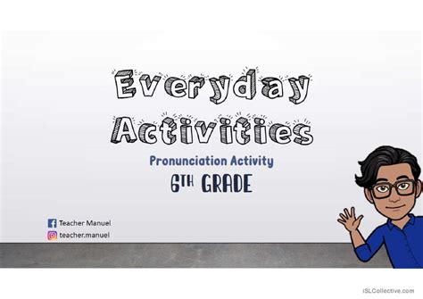 Everyday Activities English Esl Powerpoints