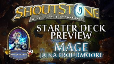 Can anybody direct me to a website for start deck for standard in the new rotation? Hearthstone Starter Deck Series: Mage - Jaina Proudmoore ...