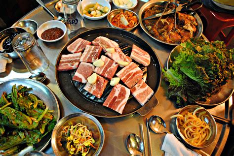 Samgyupsal Pork Belly Pork Belly Korean Food Samgyupsal