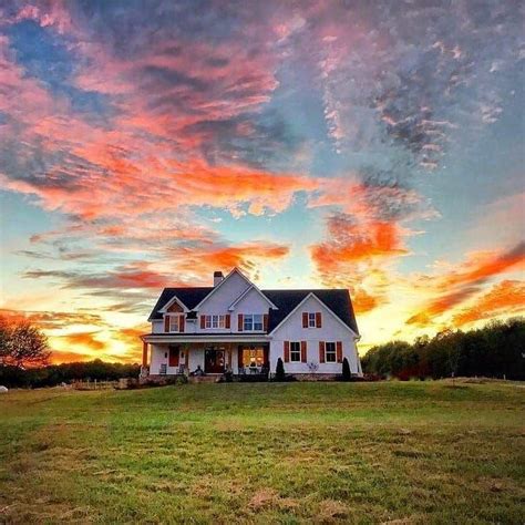Farmhouse Charm 🏡 On Instagram “the Most Beautiful Sunset With A