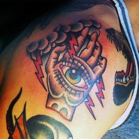 50 Traditional Eye Tattoo Designs For Men Old School Ideas