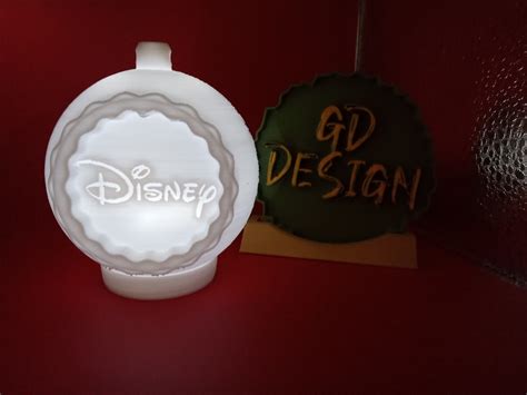 Stl File Walt Disney Christmas Ornament Tealight 🎄・3d Printer Design To