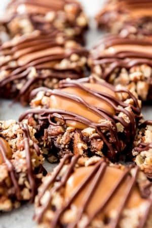 Caramel Filled Chocolate Thumbprint Turtle Cookies House Of Nash Eats