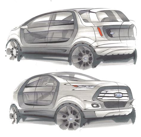 Sketch Ford Ecosport 2022 Ford Ecosport Concept Car Design New Cars