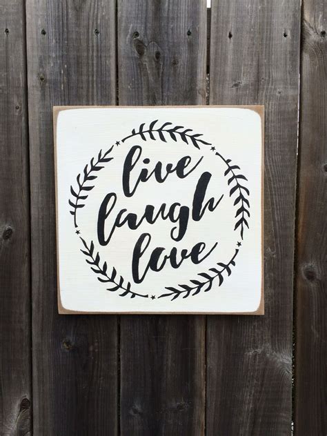 Livelaughlove Sign Made By The Primitive Shed St Catharines Cardoon