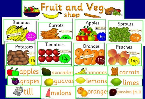 fruit and vegetable shop role play pack sb652 sparklebox vegetable shop fruit and veg