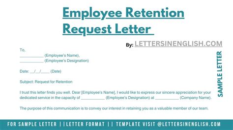 Employee Retention Request Letter Youtube