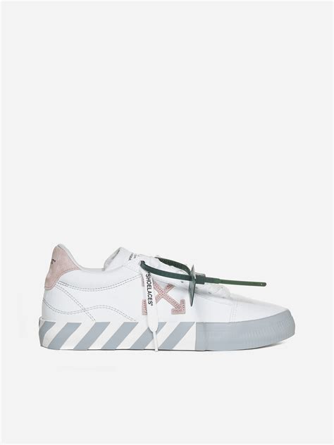 Off White Low Vulcanized Canvas Sneakers Modesens