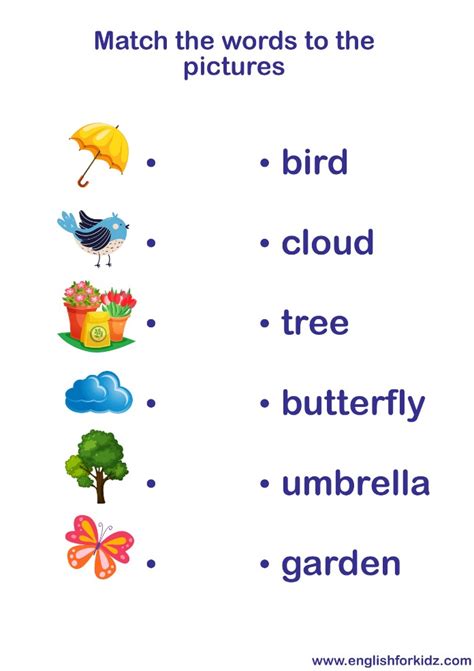 Kindergarten Vocabulary Worksheets Free Printable Kindergarten Worksheets