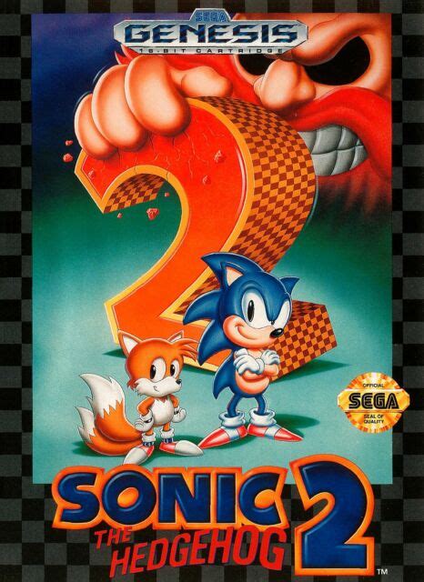 Retro Sonic The Hedgehog 2 Game Postersega Game Postervideo Game