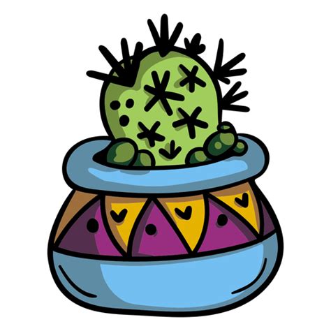 Cactus Plant Pot Transparent Png And Svg Vector File