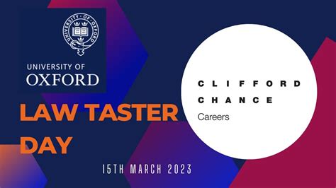 Clifford Chance Sponsored Oxford Law Taster Days 2023online Youtube