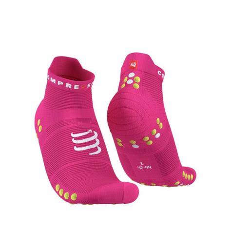 Compressport Calcetines De Running Compressport Pro Racing Socks Run Low Pink V40