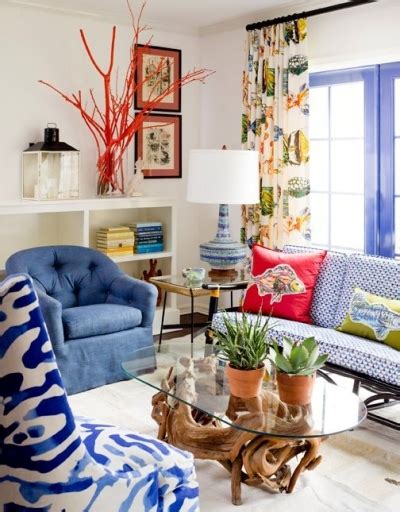 25 Coastal Rooms In Bold Colors Coastal Decor Ideas And