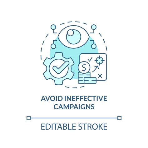 Avoid Ineffective Campaigns Turquoise Concept Icon Causal Research