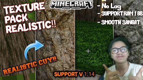 Texture Pack Realistic For Mcpe Rasyareview Youtube
