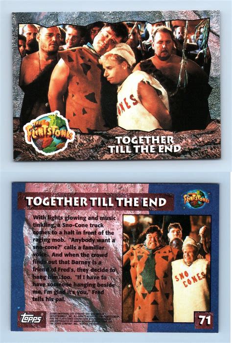 Together Till The End 71 The Flintstones 1993 Topps Trading Card